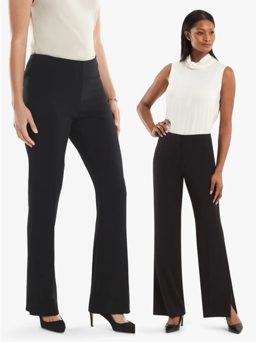 MM Lafleur • The Clooney Pant flat front stretch wool flare bootcut